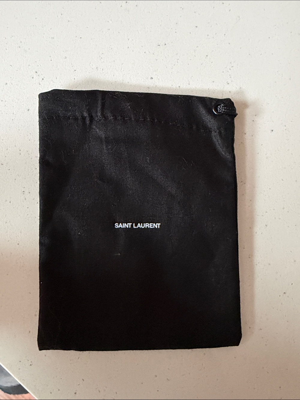 Small Saint Laurent Black Drawstring Pouch/ Dust Bag